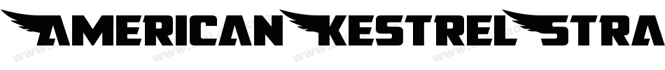 AmericanKestrelStraightHalf-B8Bd字体转换