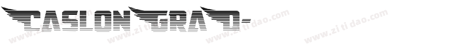 CaslonGraD字体转换 CaslonGraD字体转换