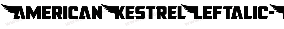 AmericanKestrelLeftalic-MPYJ字体转换