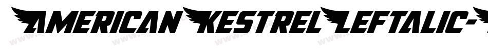 AmericanKestrelLeftalic-MPYJ字体转换