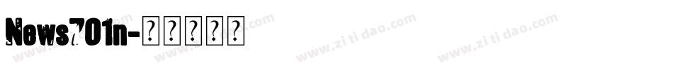 News701n字体转换