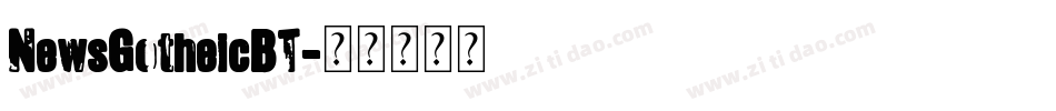 NewsGotheicBT字体转换