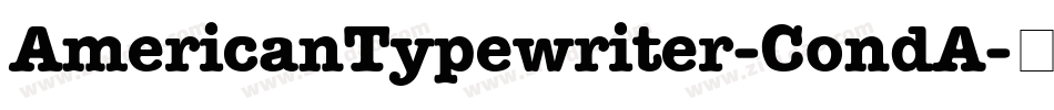 AmericanTypewriter-CondA字体转换