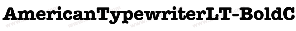 AmericanTypewriterLT-BoldCondA字体转换