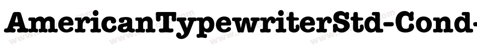 AmericanTypewriterStd-Cond字体转换