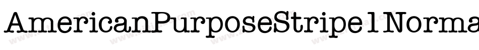 AmericanPurposeStripe1NormalItalic-y205字体转换