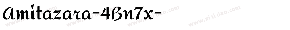 Amitazara-4Bn7x字体转换