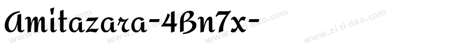 Amitazara-4Bn7x字体转换