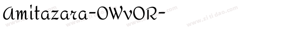 Amitazara-0WvOR字体转换