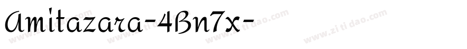 Amitazara-4Bn7x字体转换