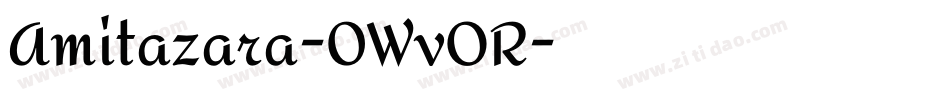 Amitazara-0WvOR字体转换