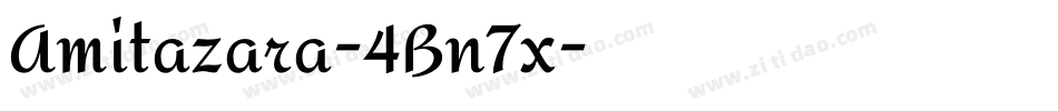 Amitazara-4Bn7x字体转换