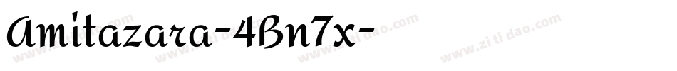 Amitazara-4Bn7x字体转换