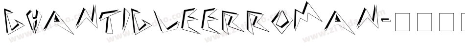 Chanticleerroman字体转换