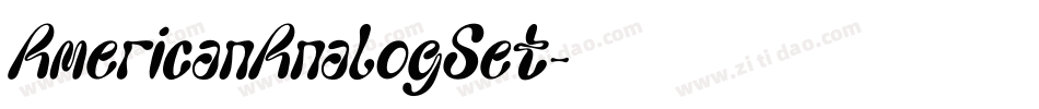 AmericanAnalogSet字体转换