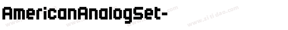 AmericanAnalogSet字体转换