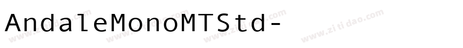 AndaleMonoMTStd字体转换
