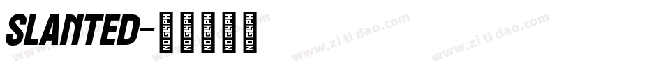 Slanted字体转换