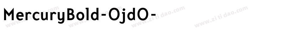 MercuryBold-OjdO字体转换