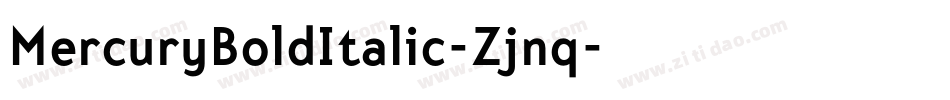 MercuryBoldItalic-Zjnq字体转换