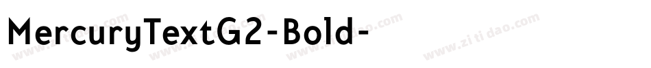 MercuryTextG2-Bold字体转换