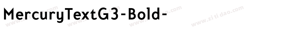 MercuryTextG3-Bold字体转换