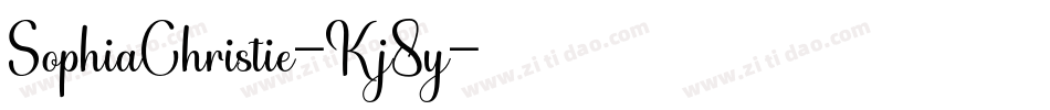 SophiaChristie-Kj8y字体转换