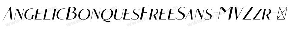 AngelicBonquesFreeSans-MVZzr字体转换