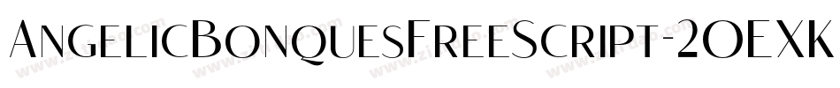 AngelicBonquesFreeScript-2OEXK字体转换