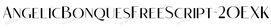 AngelicBonquesFreeScript-2OEXK字体转换