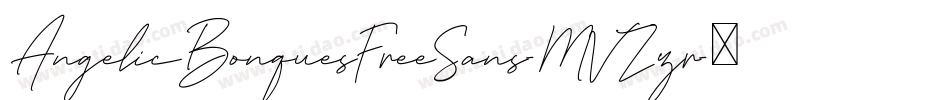 AngelicBonquesFreeSans-MVZzr字体转换