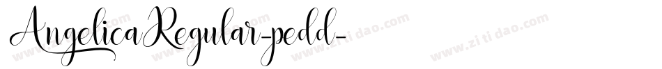 AngelicaRegular-pedd字体转换