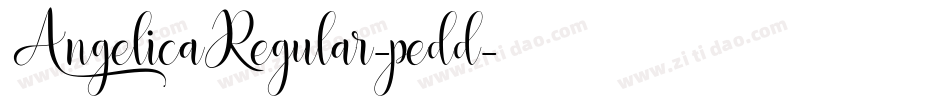 AngelicaRegular-pedd字体转换