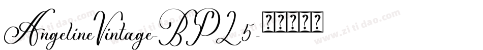 AngelineVintage-BPL5字体转换