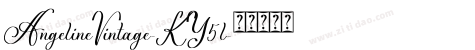 AngelineVintage-KY5l字体转换