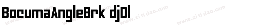 BocumaAngleBrk-djDl字体转换