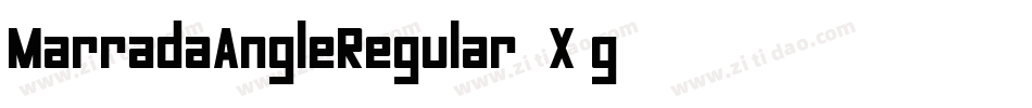 MarradaAngleRegular-8X6g字体转换