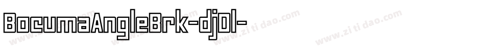 BocumaAngleBrk-djDl字体转换