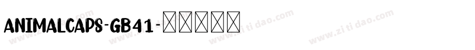 AnimalCaps-gB41字体转换