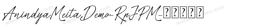 AnindyaMeitaDemo-RpJPM字体转换