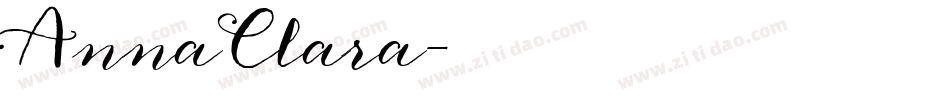 AnnaClara字体转换