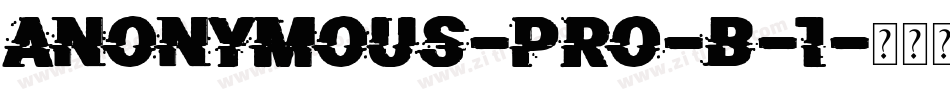 Anonymous-Pro-B-1字体转换