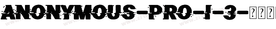 Anonymous-Pro-I-3字体转换