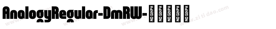 AnalogyRegular-DmRW字体转换
