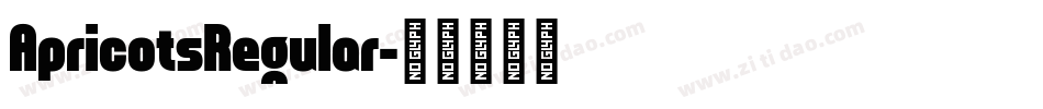 ApricotsRegular字体转换