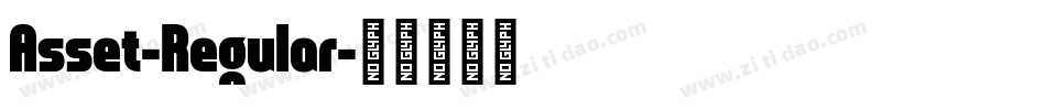 Asset-Regular字体转换