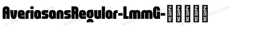 AveriasansRegular-LmmG字体转换