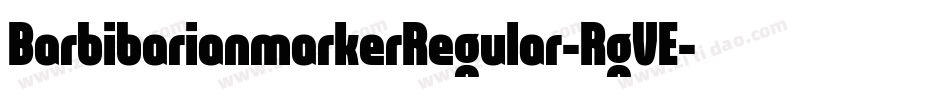 BarbibarianmarkerRegular-RgVE字体转换