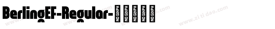 BerlingEF-Regular字体转换