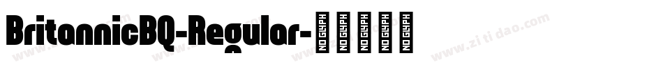 BritannicBQ-Regular字体转换